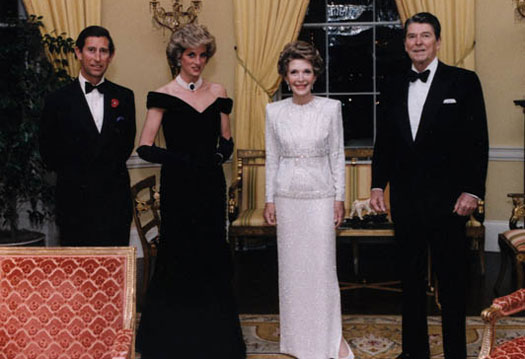 The Reagans with the British Royals, 1985